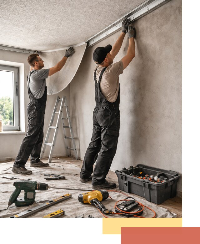 Монтаж фактурного натяжного потолка в Якутске качественно и быстро