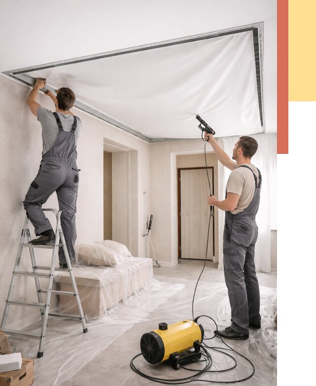 Монтаж натяжного потолка в прихожей в Якутске от 2760 руб. под ключ | ОТДЕЛОЧНИК-Ктс