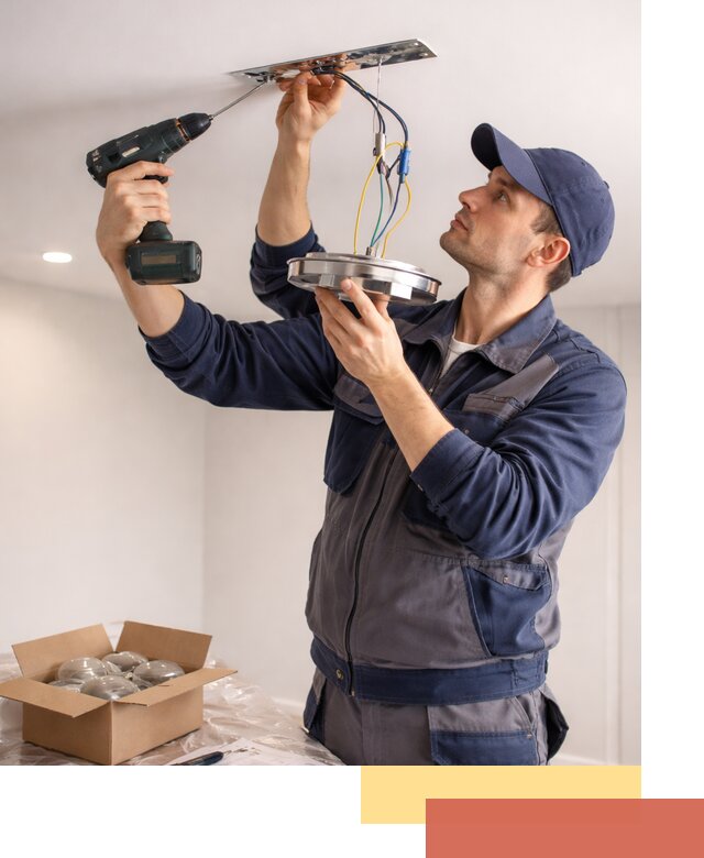 Установка люстры в натяжной потолок в Якутске