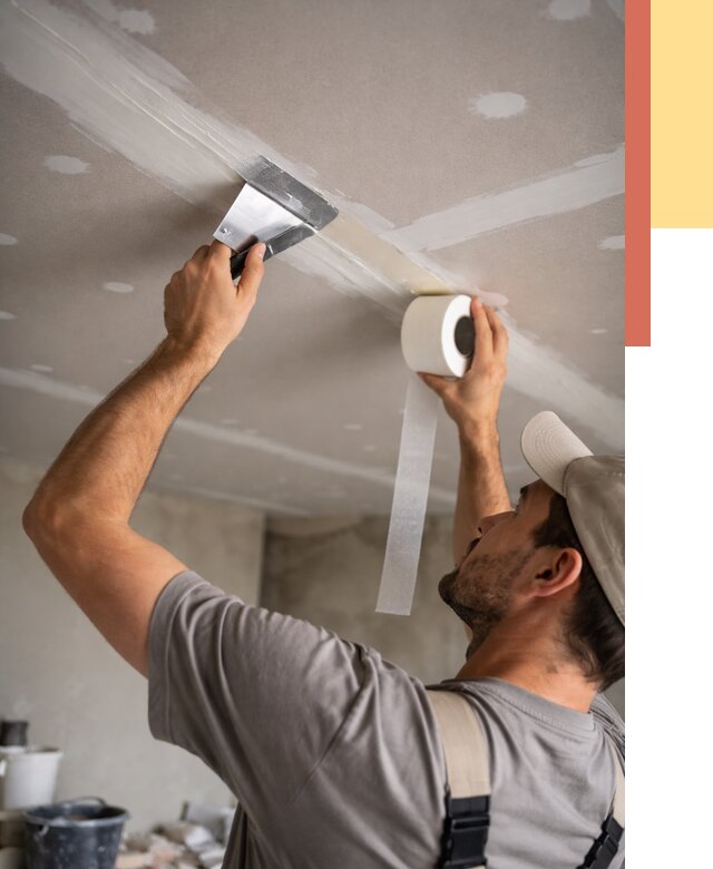 Обработка швов потолка ГКЛ в Якутске от 7811 руб. под ключ | ОТДЕЛОЧНИК-Ктс