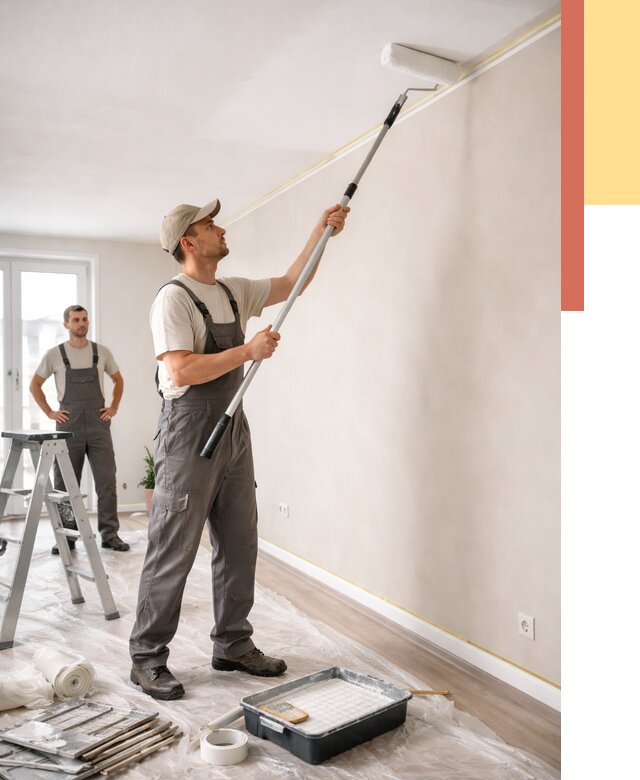 Покраска потолка из гипсокартона в Якутске от 4687 руб./м2 — услуги под ключ | ОТДЕЛОЧНИК-Ктс