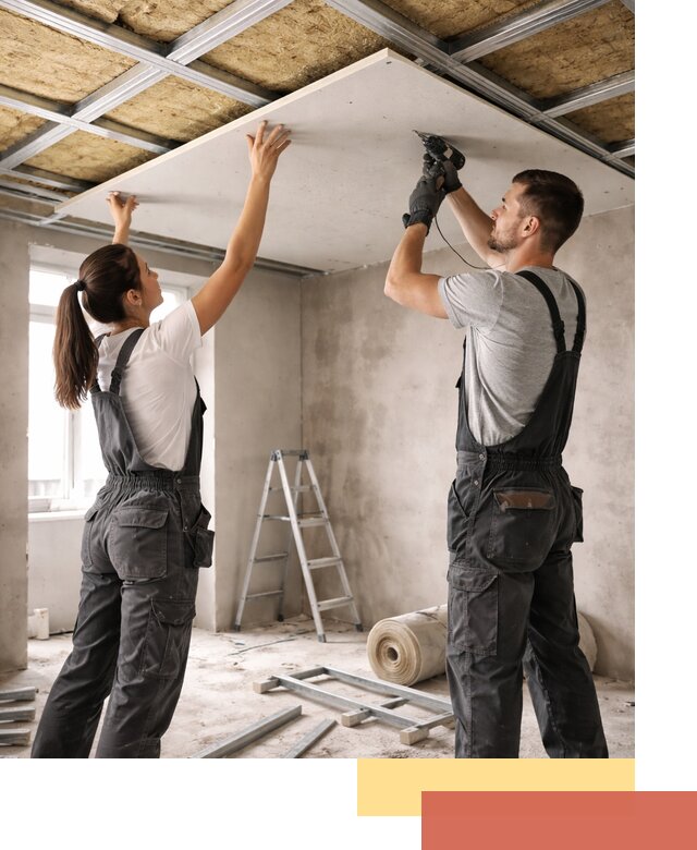 Звукоизоляция потолка из ГКЛ в Якутске профессионально и надежно