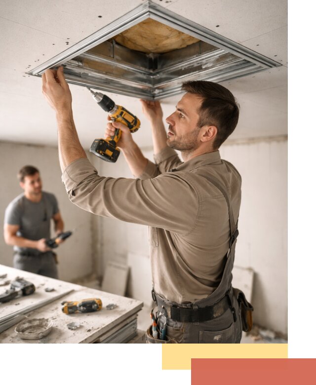 Монтаж люка в потолок из ГКЛ в Якутске