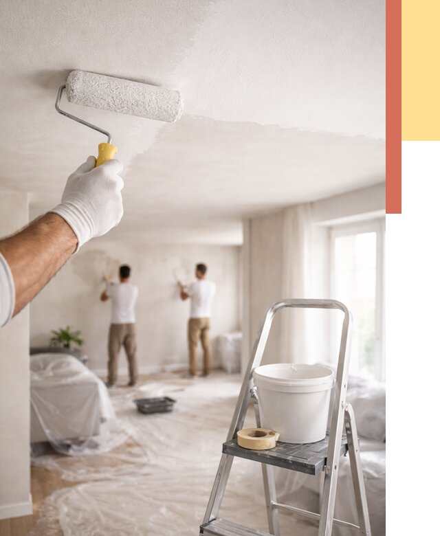 Покраска потолка акриловой краской в Якутске от 2604 руб. | ОТДЕЛОЧНИК-Ктс